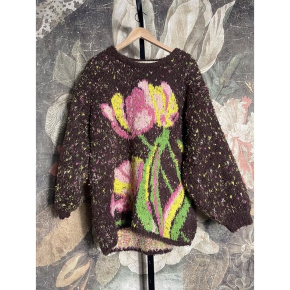 New Free People Color Me Cozy Sweater Oversized - Picture 4 of 6